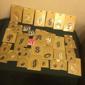 Embroidery iron on Monograms 35 pc variety Pk. NEW